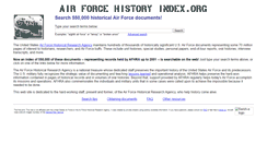 Desktop Screenshot of airforcehistoryindex.org